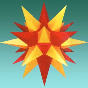 Herrnhuter Stern - A1e - gelbrot - 13 cm LED Herrnhuter Stern - A1e - gelbrot - 13 cm LED