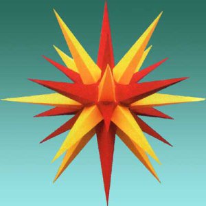 Herrnhuter Stern - A4 - rotgelb - 40 cm Herrnhuter Stern - A4 - rotgelb - 40 cm