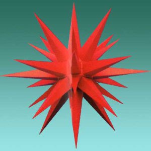 Herrnhuter Stern - A4 - rot - 40 cm Herrnhuter Stern - A4 - rot - 40 cm