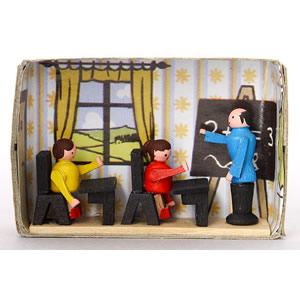 Zündholzschachtel ″Schule/Lehrer″ Zündholzschachtel ″Schule/Lehrer″