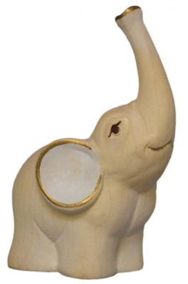 Elefant Dumbo 09cm gold - Auslaufartikel