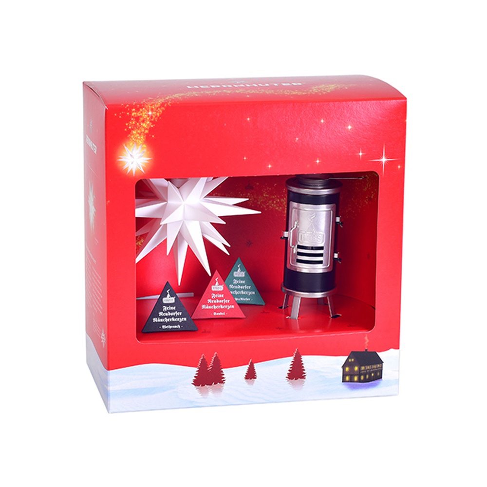 Präsent Weihnachtsduft und Sternenglanz rot